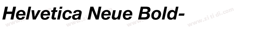Helvetica Neue Bold字体转换